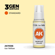 AK Interactive 11036 3Gen Acrylics AK11036 - Ice Yellow - Standard 18 ml