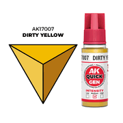 AK Interactive 17007 Quick Gen Color AK17007 - Dirty Yellow - Medium - 18 ml