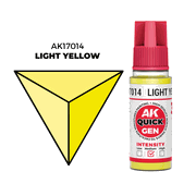 AK Interactive 17014 Quick Gen Color AK17014 - Light Yellow - Medium - 18 ml