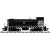 Atlas 10005021 Master Series Silver HO Scale S-4 Diesel Locomotive - Santa Fe #1525 (Black/Silver "Zebra Stripe")