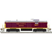 Atlas 10005091 Classic Series Silver HO Scale RS-3 Diesel Locomotive - Ohio Central # 1077 (Maroon/Yellow/Gray))
