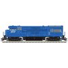 Atlas 10005223 Master Series Silver U33 Locomotive (Silver Sound Ready�) - Delaware & Judson (ex-Conrail) # 2924 (Black/White)