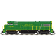Atlas 10005224 Master Series Silver U33 Locomotive (Silver Sound Ready�) - Reading & Northern #3300 (Green/Yellow)