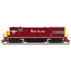 Atlas 10005227 Master Series Silver U33 Locomotive (Silver Sound Ready�) - Rock Island # 295 (Maroon/Yellow)