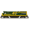 Atlas 10005236 Master Series Silver U36B Locomotive (Silver Sound Ready�) - Nashville & Eastern # 5772 (Green/Yellow)