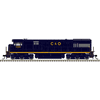 Atlas 10005256 Master Series Silver U30C Locomotive (Silver Sound Ready�) - Chesapeake & Ohio # 3303 (Blue/Yellow)