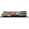Atlas 10005270 Master Series Silver U30C Locomotive (Silver Sound Ready�) - Seaboard Coast Line # 2124 (Black/Yellow)
