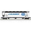 Atlas 20007178 Master® HO Scale 3-Bay Cylindrical Hopper - J.M. HUBER 60257 (Gray/Black/Blue) Atlas 20007178 Master® HO Scale 3-Bay Cylindrical Hopper - J.M. HUBER 60257 (Gray/Black/Blue)