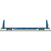 Atlas 20007957 Trainman HO Scale Bulkhead Flat Car - Hollis & Eastern (HE) Road # 16033 (Blue)