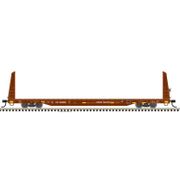 Atlas 20007960 Trainman HO Scale Bulkhead Flat Car - Union Pacific (UP) Road # 262176 (Brown)