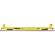 Atlas 20007970 Trainman HO Scale Short Bulkhead Flat Car - TTX (TTKX) Road # 82099 (Yellow)