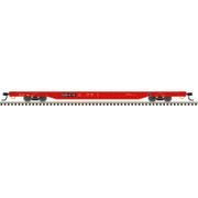 Atlas 20007977 Trainman HO Scale 68' Flat Car - Department of Defense (DODX) Road # 41110 (Red)