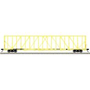 Atlas 20008081 Master Series HO Scale 73' Center Partition Car - Trailer Train (w/yellow conspics) - TTZX # 856979 (Yellow)