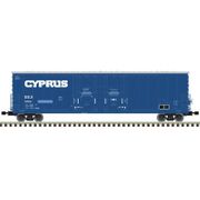 Atlas 20008090 Master Series HO Scale 53' Evans Double Plug Door Box Car - USLX - Cyprus # 17041 (Blue/White)