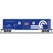Atlas 20008144 Master Series HO Scale 50' Postwar Single Door Box Car - Conrail # 146776 (Red/White/Blue)