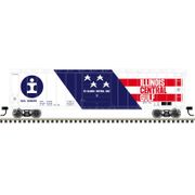 Atlas 20008145 Master Series HO Scale 50' Postwar Single Door Box Car - Illinois Central Gulf # 523076 (Red/White/Blue)
