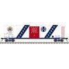Atlas 20008146 Master Series HO Scale 50' Postwar Single Door Box Car - Santa Fe # 11776 (Red/White/Blue)