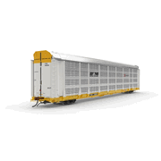 Atlas 20008156 Master Series HO Scale Trinity Hourglass Auto Rack - Norfolk Southern Road # 708241 (Yellow/White)