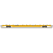 Atlas 20008196 Master Series HO Scale F89J Flat Car - MTTX Yellow w/Conspicuity (w/ deck risers) Road # 601094 (Yellow)