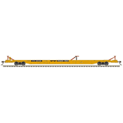 Atlas 20008207 Master Series HO Scale F89J Flat Car - TTX 1970's (mid/end hitches) Road # 601836 (Yellow)