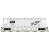 Atlas 20008234 Master Series HO Scale 6 Bay Cylindrical Hopper - Frisco Road # 81005 (Silver/Black)