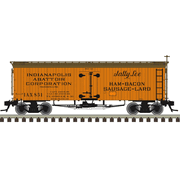 Atlas 20008486 Master HO Scale 36' Wood Reefer - Indianapolis Abattoir "Sally Lee" (IAX) # 801 (Orange/Black)