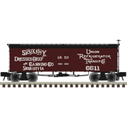 Atlas 20008491 Master HO Scale 36' Wood Reefer - Sioux City Dressed Beef (URTX) # 6616 (Orange/Red/White)
