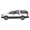 Atlas 30000176 HO Scale 2007 Ford Expedition SUV - White