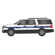 Atlas 30000181 HO Scale 2007 Ford Expedition SUV - MBTA (White/Blue/Black)
