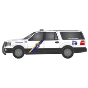 Atlas 30000189 HO Scale 2007 Ford Expedition SUV - Police - Truck Enforcement (White/Yellow/Blue/Black)