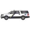 Atlas 30000189 HO Scale 2007 Ford Expedition SUV - Police - Truck Enforcement (White/Yellow/Blue/Black)