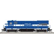 Atlas 40006173 Master Series Silver N Scale U23B Diesel Locomotive - Conrail Express (RBMN) with ditch lights Road # 2395 (Blue/White/Black)