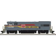 Atlas 40006185 Master Series Silver N Scale U23B Diesel Locomotive - Milwaukee Road # 4802 (Black/Orange)