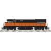 Atlas 40006186 Master Series Silver N Scale U23B Diesel Locomotive - Milwaukee Road # 4804 (Black/Orange)