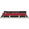 Atlas 40006188 Master Series Silver N Scale U23B Diesel Locomotive - Providence and Worcester with ditch lights Road # 2214 (Red/Brown/Black)