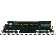 Atlas 40006189 Master Series Silver N Scale U23B Diesel Locomotive - Western Pacific (stepped WP on nose) Road # 2252 (Green/Orange)