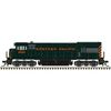 Atlas 40006191 Master Series Silver N Scale U23B Diesel Locomotive - Western Pacific (stepped WP on nose) Road # 2262 (Green/Orange)