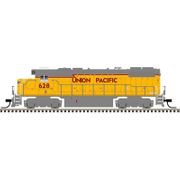 Atlas 40006218 Master Series Silver N Scale GP38-2 Diesel Locomotive - Union Pacific (Baby Wings) Road # 837 (Yellow/Gray/Red)