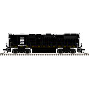 Atlas 40006252 Master Series Gold N Scale GP38-2 Diesel Locomotive - Wheeling & Lake Erie Road # 252 (Black/White)