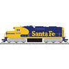 Atlas 40006333 Master Series Gold N Scale SD-26 Diesel Locomotive - Santa Fe (1-piece window) # 4656 (Blue/Yellow)