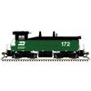 Atlas 40006370 Master Series Silver Sound Ready N Scale SW9 / 1200 Locomotive - Burlington Northern Road # 172 (Green/Black