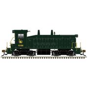 Atlas 40006371 Master Series Silver Sound Ready N Scale SW9 / 1200 Locomotive - Central Railroad of New Jersey Road # 1088 (Green/Yellow)
