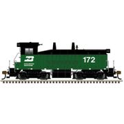 Atlas 40006388 Master Series Gold (DCC Sound Equipped) N Scale SW9 / 1200 Locomotive - Burlington Northern Road # 172 (Green/Black) Atlas 40006388 Master Series Gold (DCC Sound Equipped) N Scale SW9 / 1200 Locomotive - Burlington Northern Road # 172 (Green/Black)