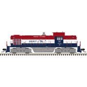 Atlas 40006419 Classic Series Silver Sound Ready N Scale RS-1 Locomotive - Genesee & Wyoming Bicentennial Road # 1976 (Red/White/Blue)