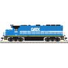 Atlas 40006442 Master Series Silver Sound Ready N Scale GP40 Locomotive - GATX Leasing (GCSX) Road # 3702 (Blue/White)