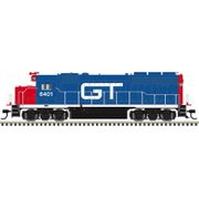 Atlas 40006470 Master Series Gold Sound Equipped N Scale GP40 Locomotive - Grand Trunk Road # 6404 (Blue/Red) Atlas 40006470 Master Series Gold Sound Equipped N Scale GP40 Locomotive - Grand Trunk Road # 6404 (Blue/Red)