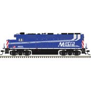 Atlas 40006472 Master Series Gold Sound Equipped N Scale GP40 Locomotive - Metra # 10 (Blue/White/Red)