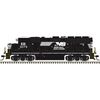 Atlas 40006476 Master Series Gold Sound Equipped N Scale GP40 Locomotive - Norfolk Southern Road # 3086 (Black/White)