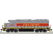 Atlas 40006481 Master Series Gold Sound Equipped N Scale GP40 Locomotive - Utah Railway Road # 3001 (Gray/Red/Yellow)