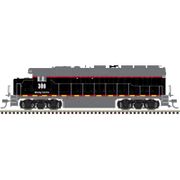 Atlas 40006483 Master Series Gold Sound Equipped N Scale GP40 Locomotive - Wheeling and Lake Erie Road # 300 (Black/Gray/Yellow)